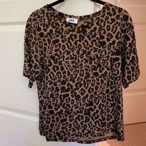 LNA leopard t shirt